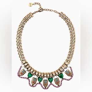 Stella & Dot X Rebecca Minkoff | Jeweled Vintage Gold Statement Necklace